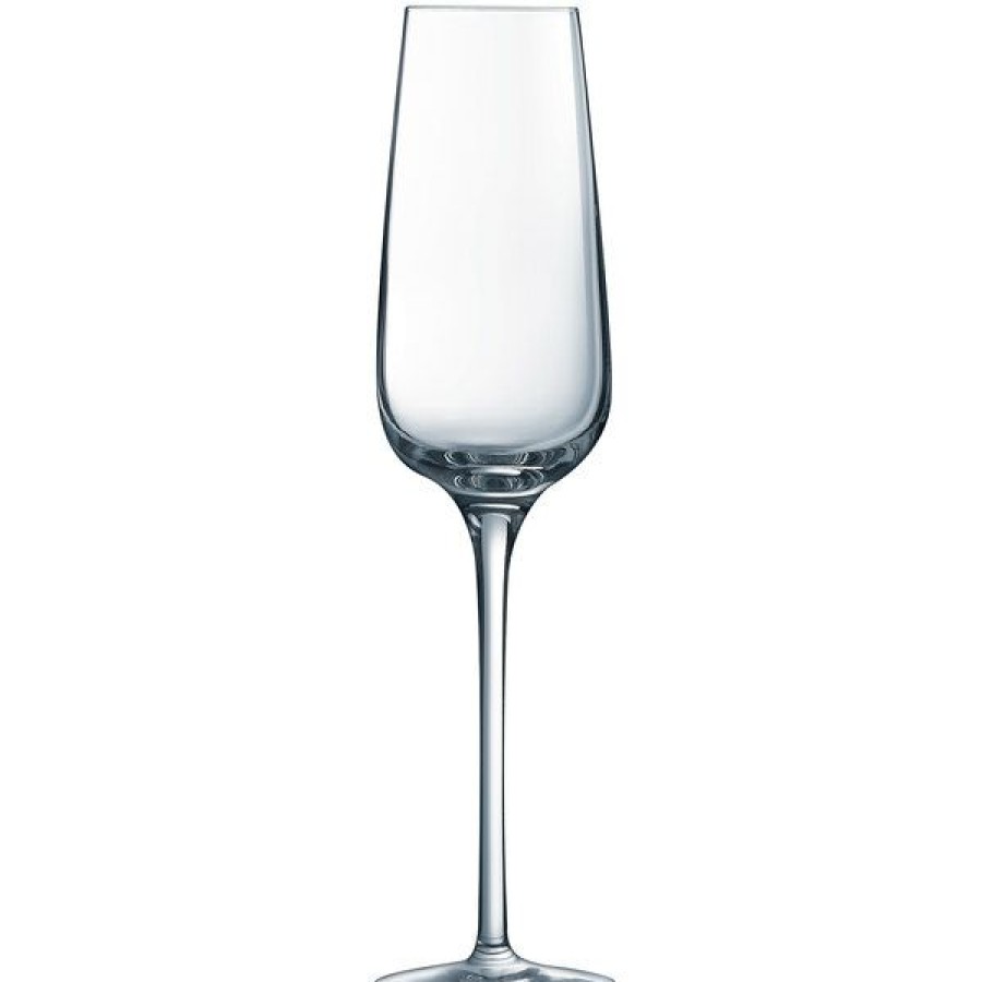 Wine Glasses * Chef & Sommelier L2762 Sublym 7.5 Oz. Customizable Flute Glass By Arc Cardinal 24/Case