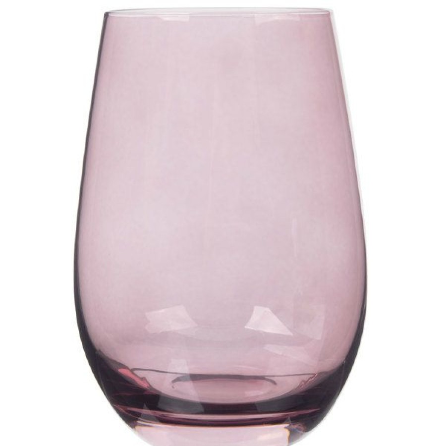 Wine Glasses * Stolzle S3527712E Elements 16.5 Oz. Lilac Stemless Wine Glass / Tumbler 24/Case