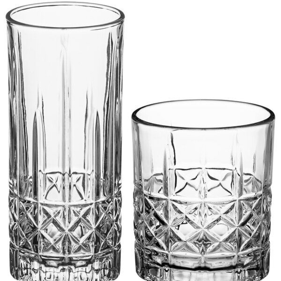 Cocktail Glasses * Acopa Evora Rocks / Old Fashioned And Highball Glass Set 24/Set