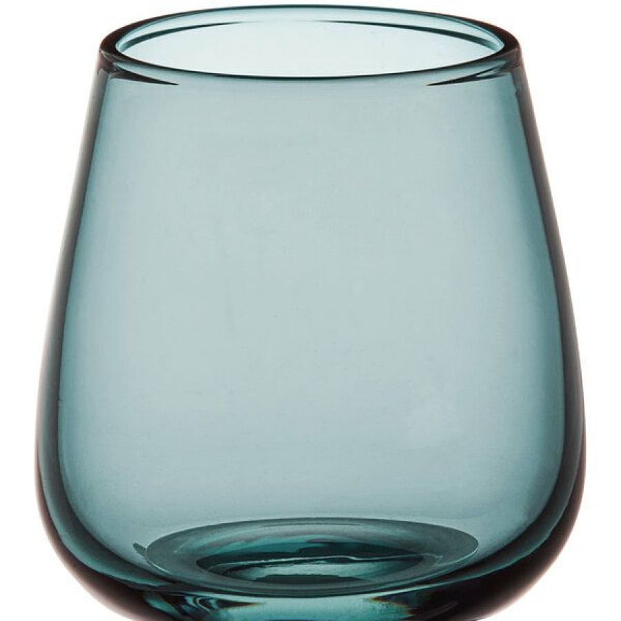 Wine Glasses * Acopa Pangea 13 Oz. Blue Stemless Wine Glass 12/Case