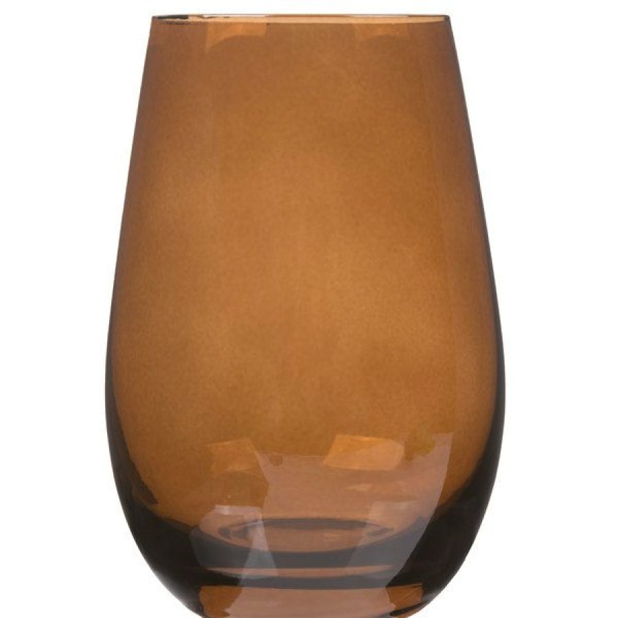 Wine Glasses * Stolzle S3527512E Elements 16.5 Oz. Brown Stemless Wine Glass / Tumbler 24/Case