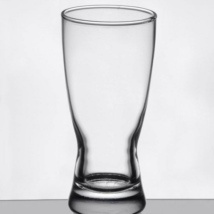 Beer Glasses * Libbey 1178Ht Hourglass 10 Oz. Customizable Rim Tempered Pilsner Glass 24/Case