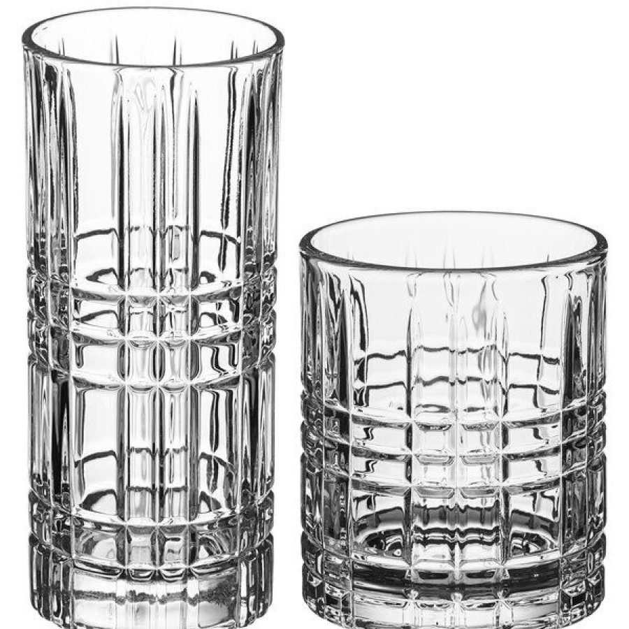 Cocktail Glasses * Acopa Madras Rocks / Old Fashioned And Highball Glass Set 24/Set