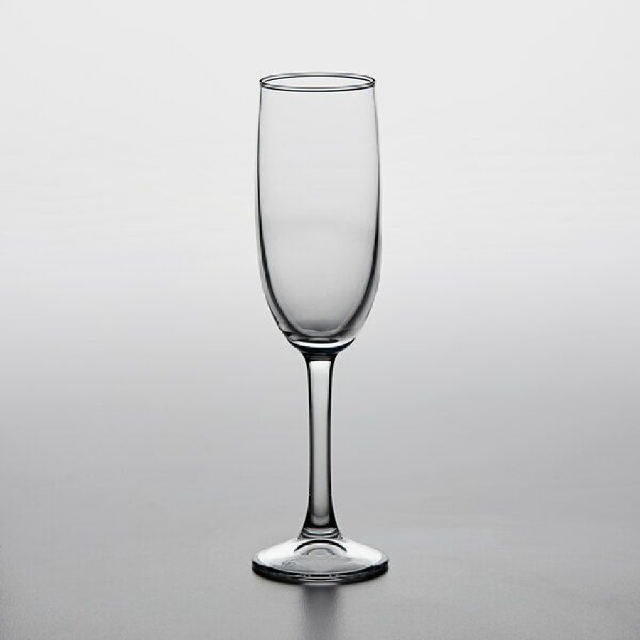 Wine Glasses * Pasabahce 44819-024 Imperial Plus 5.75 Oz. Fully Tempered Champagne Flute 24/Case