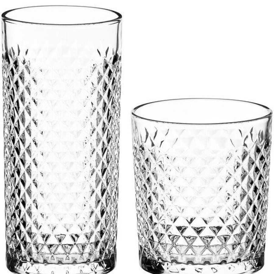 Cocktail Glasses * Acopa Aurelius Rocks / Old Fashioned And Highball Glass Set 24/Case