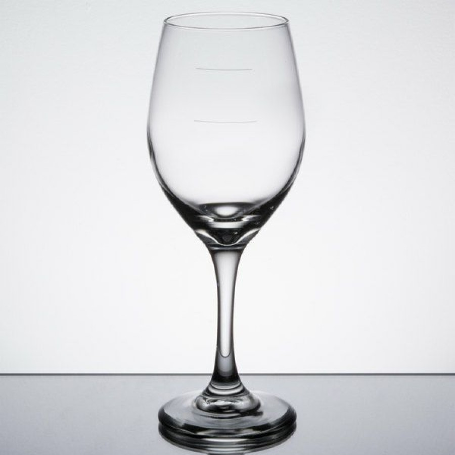 Wine Glasses * Libbey 3057-1178N Perception 11 Oz. Wine Glass With Pour Lines 24/Case