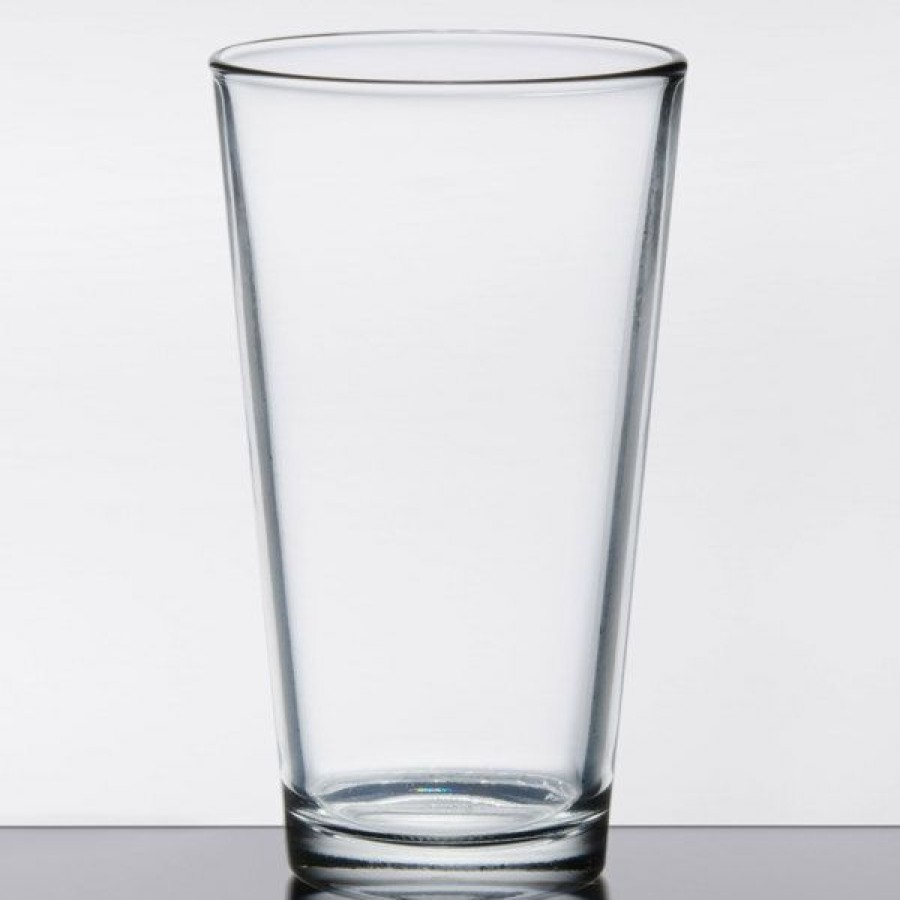 Beer Glasses * Libbey Restaurant Basics 20 Oz. Customizable Rim Tempered Mixing Glass 24/Case